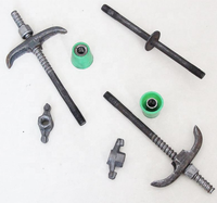 Kit de biellettes filetées avec écrou, barre filetée, tige métallique pour tuyaux, construction, béton, accessoires de coffrage en acier