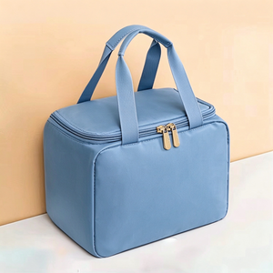 Lightweight Large 15L Waterproof Polyester <b>Insulated</b> Eco-Friendly <b>Cooler</b> Handbag Zipper Closure Thermal Lunch <b>Bag</b> Foldable - Product Image 1