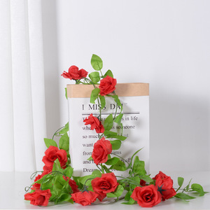 DREA Artificial Rose Vine Silk Flower Garland <strong>Hanging</strong> Rose Ivy for Home Outdoor Wedding Arch Garden Wall Decor - Product Image 3