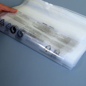 Bolsas de Plástico Mate con Cierre Autoadhesivo, Transparentes, con Etiqueta de Advertencia, de Doble Capa, 12 Mil PE, para Ropa, Universales - Product Image 3