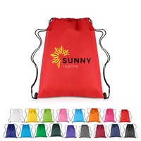 Sac à dos promotionnel avec cordon de serrage en polyester 210D et nylon pour hommes et femmes avec logo imprimé