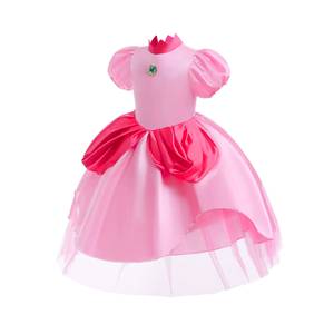 HP 2024 New Arrival Princess Peach Costumes Sleeve Long <b>Girl</b> <b>Pink</b> <b>Dress</b> Christmas <b>Dresses</b> <b>for</b> Kids - Product Image 5