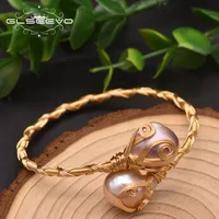 Doğal tatlı su barok inci bağbozumu bilezik kadınlar için bilezik düğün hediyesi el yapımı mizaç mücevher