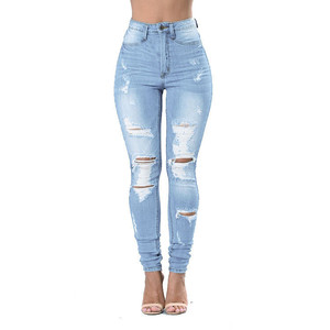 Encuentre el mejor fabricante de jeans rotos mujer y jeans rotos mujer para  el mercado de hablantes de spanish en alibaba.com