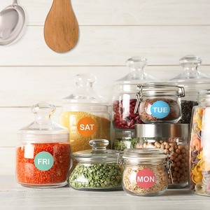 Rouleau de 500 autocollants ronds autocollants du lundi au dimanche pour étiquettes alimentaires et fournitures de bureau - Product Image 5