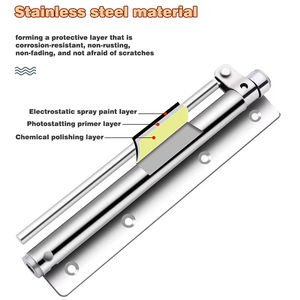 Cierrapuertas ajustable de aleación de aluminio, muelle de puerta automático, cierre suave, resistente al fuego, herrajes para puertas - Product Image 6