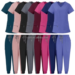 2026 Ensembles de tenues médicales unisexe personnalisables en spandex souple, style jogger, pour hôpital, avec détection d'aiguilles, haute qualité - Product Image 6