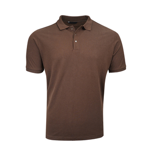 Polo pour homme en coton de qualité supérieure coupe classique tissu respirant haut décontracté à manches courtes pour les affaires décontracté et confort quotidien - Product Image 1