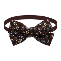 Nouveauté Automne : Nœud Papillon Classique de Luxe à Motifs Floraux et Animaux Mignons en Polyester Couleur Maillard pour Chiens et Chats – Toutes Saisons