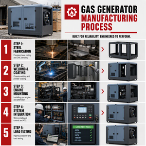 เครื่องกำเนิดไฟฟ้าดีเซล Cummins 20KW 25KW 30 KVA 50KVA 80KW 50/60Hz แบบเงียบ พร้อมระบบสตาร์ทอัตโนมัติ ATS 3 เฟส สำหรับโซลูชั่นสำรองไฟฟ้าสำหรับบ้านพักตากอากาศ - Product Image 5