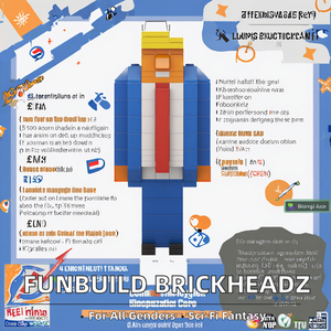 Funbuild-<span class=keywords><strong>Mini</strong></span> figura de Brickheadz para niños, juego educativo de bloques de construcción, escala 1:8, juguete de plástico para niños de 5 a 7 años - Product Image 2