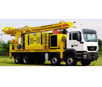 SUNROCK MULTISTAR (1000 pieds) Nouvelle condition de machine de forage de puits d'eau montée sur camion DTH Cum Rotary Rig pour le forage de mine d'eau