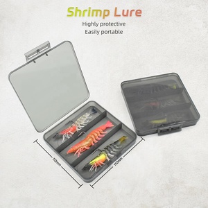 กุ้งปลอมพร้อมตะขอตกปลาแบบนิ่ม12กรัม/9มม. กุ้งแสงกลางคืน - Product Image 6