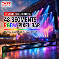 Projecteur stroboscopique LED SGT 48 segments RGBW à contrôle DMX512 pour effets de scène, effet de poursuite et de flash pour festivals de musique