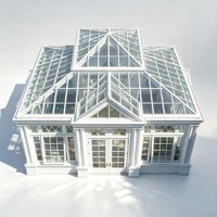 Nouveau produit : véranda en aluminium personnalisée pour villa, avec verre isolant, serre de jardin extérieure
