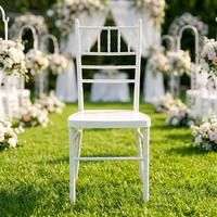 Chaises de salle à manger empilables de luxe pour événements et mariages en plein air, mobilier Chiavari pour hôtels, vente en gros