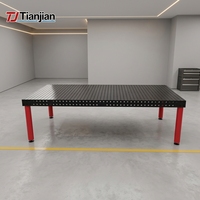 Table de soudage 3D professionnelle en fonte D16, usinée CNC, avec marquage d'échelle précis, support d'outillage et de fixation, banc de travail
