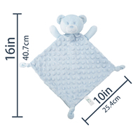 Doudou de Sécurité Bébé, Serviette Apaisante en Peluche Douce, Lingette Confort en Velours Corail pour le Sommeil du Nourrisson et du Jeune Enfant