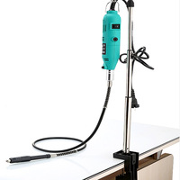 Outils de polissage rotatifs 110V/220V, machine de micro-meulage à vitesse réglable 350 pièces, machine combinée électrique 12V
