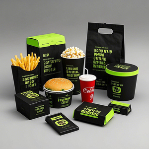 OEM tùy chỉnh takeout container Burger hộp bánh mì nướng giữ bánh mì khay bánh sandwich Hot Dog Donut trứng Waffle bao bì hộp - Product Image 2