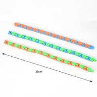 Wacky Tracks Link Snap Bike Chain Fidget Plastic Snake Puzzle Anti-Stress Sensory DIY Party Favor Gift for Kids Adults