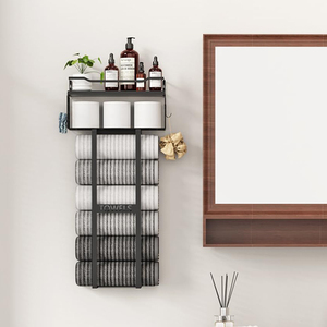 Juego de Accesorios Sanitarios <span class=keywords><strong>para</strong></span> Baño, Toallero Vertical, Soporte <span class=keywords><strong>para</strong></span> Colgar <span class=keywords><strong>Toallas</strong></span>, Toallero de Pared <span class=keywords><strong>para</strong></span> Baño - Product Image 1