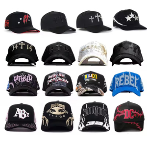 Gorra de Béisbol de Gamuza con Forro de Satén de 5 Piezas, con Logotipo Bordado en 3D Personalizado, Modelo 2026, Gran Venta, Tito Doble P Rosones - Product Image 1