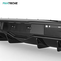 Kit carrosserie en fibre de carbone sèche préimprégnée Paktechz, diffuseur arrière pour Porsche Taycan Cross Turismo 2020 - 2026