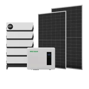 Customized Solar Panel Solhomeystem 3kw Indoor Lighting Home Solar Power System for Incubator Carton Lithium Ion Hybrid Inverter