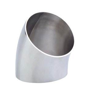 Coude sanitaire SMS DIN en <span class=keywords><strong>acier</strong></span> inoxydable de qualité supérieure, 90 et 45 degrés, à souder bout à bout - Product Image 6