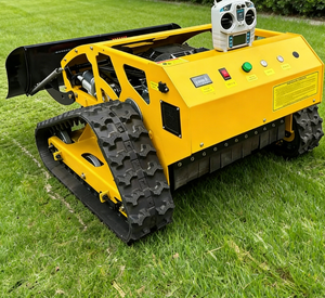 Gasoline-Powered Weed Cutter Industrial All-Terrain Slope Lawn Mower <b>Robot</b> <b>Remote</b> <b>Control</b> Tracked Zero Turn Lawn Mower - Product Image 2
