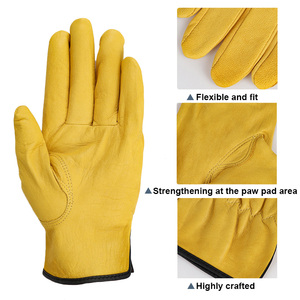 Guantes de Trabajo de Cuero Vacuno Suaves, Duraderos y Protectores de Grado AB para Soldadura, para Hombre - Product Image 3