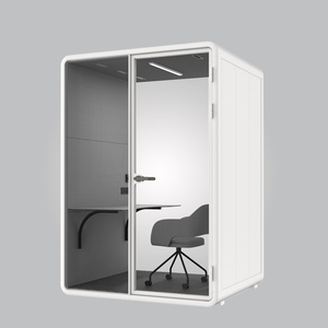 Petite cabine insonorisée pour 1 personne cabine de bureau acoustique cabine silencieuse personnalisée avec espace de couleur intérieur en option maison - Product Image 3
