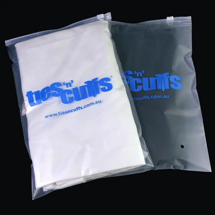 custom zipper bags for men clothing slider zip sealing frosted for hoodies Shirt