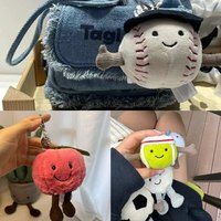 Breloques personnalisables pour sacs et clés, motifs mignons de baseball, tennis et pomme