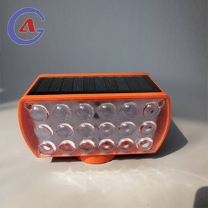 Luz de Advertencia Estroboscópica LED Magnética con Energía Solar, Luces de Emergencia Rojas y Azules, Luces Intermitentes para Carreteras - Product Image 2