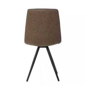 Ghế quầy bar giả da cổ điển 2026 với chân gỗ, ghế ăn - Product Image 5