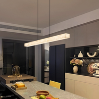 Lampe suspendue de restaurant en albâtre de luxe moderne, décoration minimaliste pour la maison, lustre en marbre, luminaires suspendus