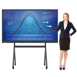 Monitor interattivo a LED da 65 pollici Display Touch Screen pannello piatto interattivo 4K Smart Board