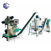 Ligne de production de granulés d'aliments pour canards, oies et lapins, pour petites exploitations agricoles, machine de 200 à 500 kg/h