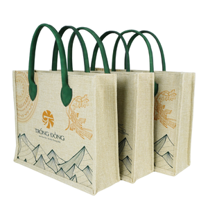 Sac fourre-tout structuré haut de gamme avec logo personnalisé, poignées en cuir PU, fermeture éclair, TRONG DONG TB-JT01, sac cadeau d'entreprise, sac de shopping, OEM/ODM - Product Image 1
