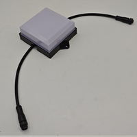 Projecteur LED Carré 120mm 4.32W à Pixels Points, Étanche IP65 pour Extérieur, PC DMX512 DC24V, CRI95, 50000 Heures, Lumière Ponctuelle