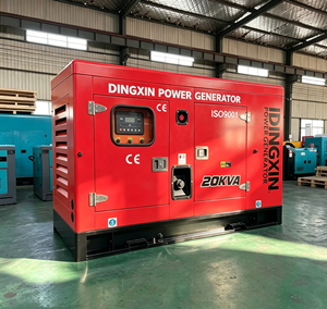 Generador Portátil de 15 kVA, 16 kW, 20 kVA, Trifásico, 60 Hz, con Kit de Ruedas, Generador Industrial Silencioso con Cubierta para Construcción - Product Image 2