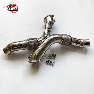 Tuyau de descente sport en acier inoxydable 304 poli sans catalyseur pour BMW M5 F10 S63 4.4T V8 – Vente Flash - Product Image 1