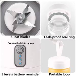 Wholesale Hot Selling and Fast Shipping New Arrival White 500ml <b>Portable</b> <b>Blender</b> Ice Crusher Fresh Fruit Juicer <b>Bottle</b> - Product Image 3