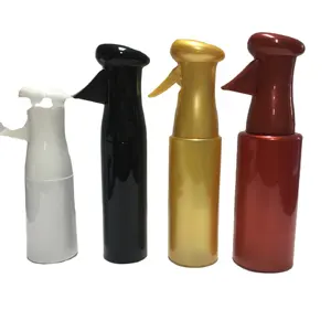 200毫升250毫升360毫升500毫升黑色塑料可重复使用连续细雾喷雾器触发水瓶喷雾