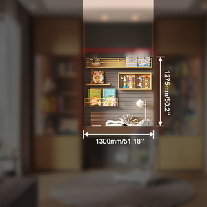 Étagère flottante polyvalente en aluminium Organisateur de rangement Étagères murales pour salle d'étude - Product Image 2