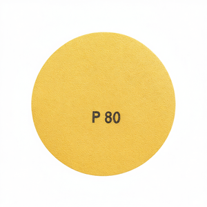 Disco de Lijado Fervi con Velcro Dorado P80 de 150 mm para Acabado de Madera y Metal - Product Image 2