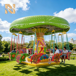 Fabricante Profesional de Sillas Voladoras de Mariposa de 12 Plazas para Parques de Atracciones al Aire Libre, Venta de Atracciones con Certificación CE de 4kW en Acero - Product Image 3