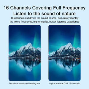 Audífonos Recargables Inalámbricos para el Cuidado <span class=keywords><strong>de</strong></span> la Salud, con Control Táctil, Fáciles <span class=keywords><strong>de</strong></span> Usar, Sonido Nítido, 16 Canales, Cancelación <span class=keywords><strong>de</strong></span> Ruido - Product Image 3